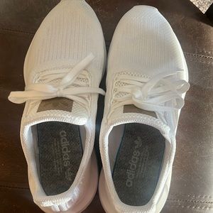 Womens adidas Swift Run Athletic Shoe - White Monochrome